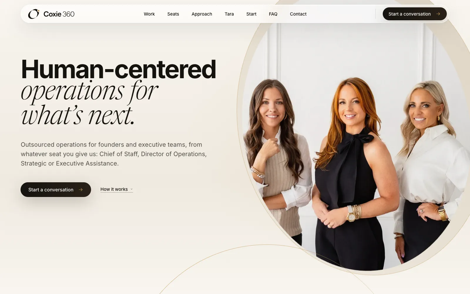Coxie 360 homepage
