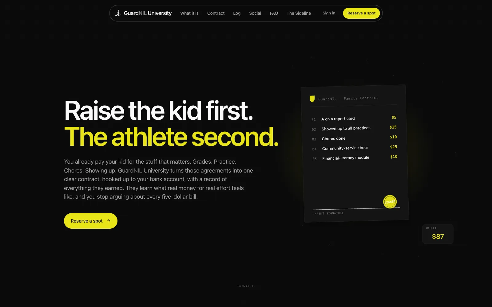 GuardNIL U homepage