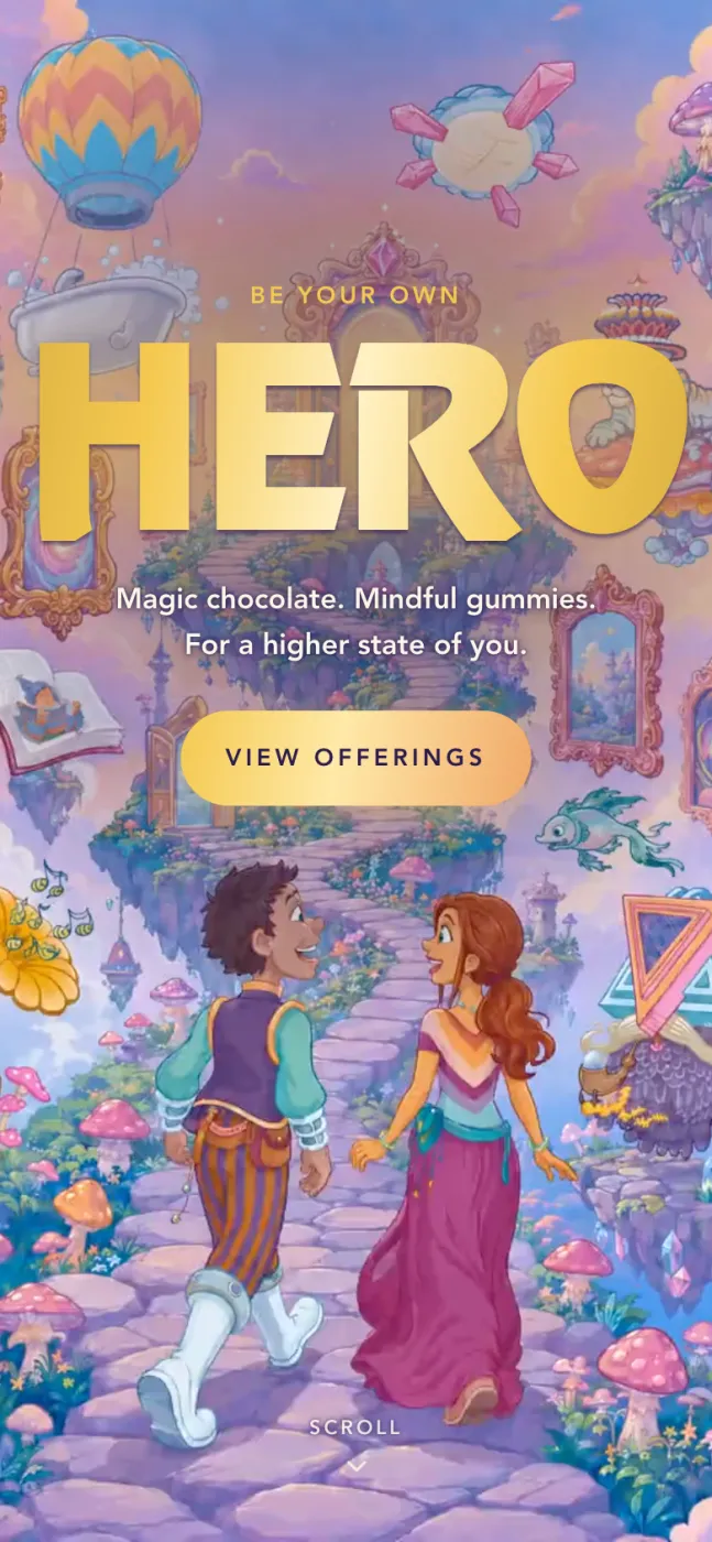Hero Church on a phone