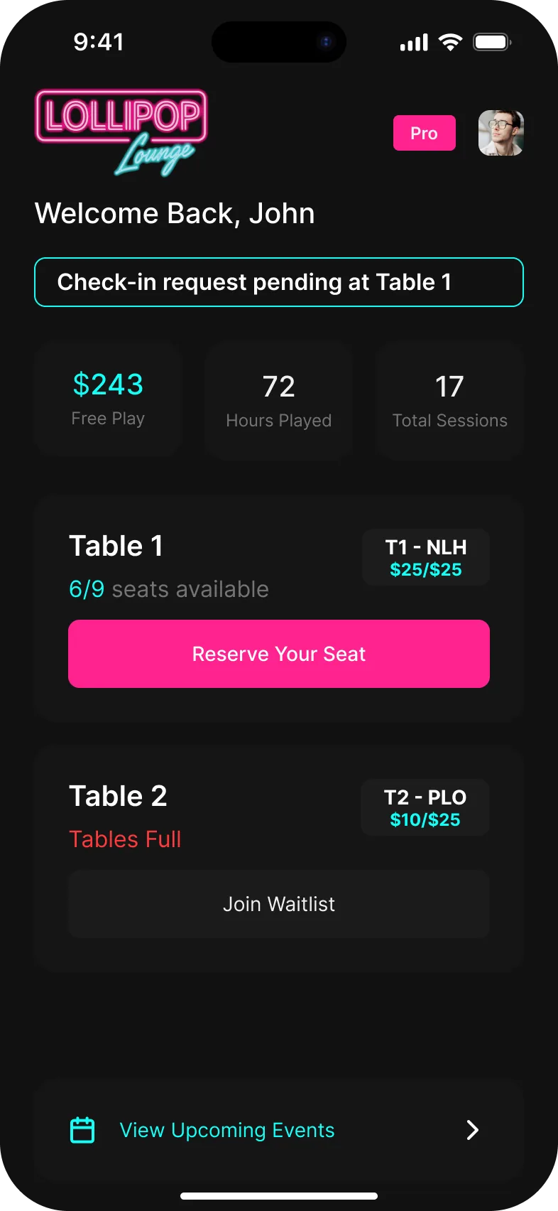 Lollipop home and check-in