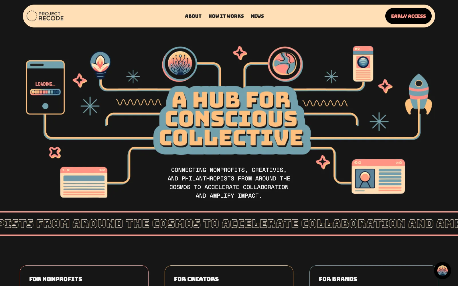 Project Recode homepage