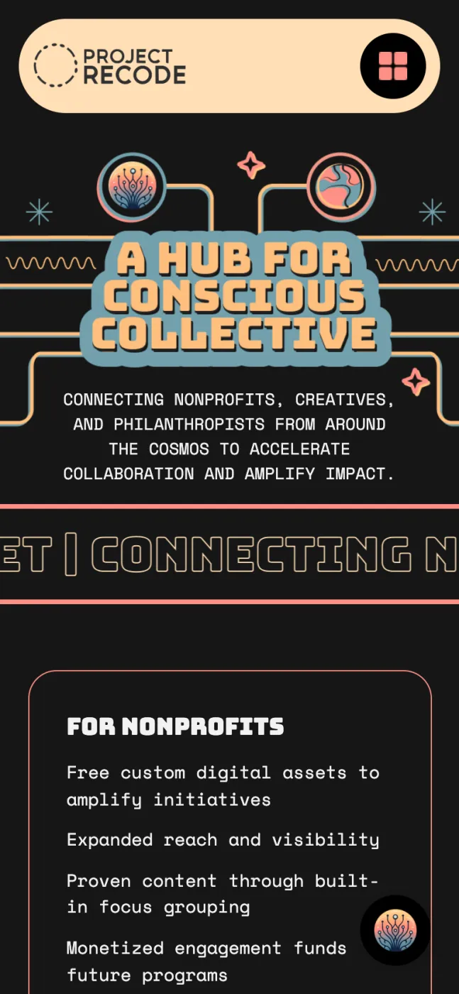 Project Recode on a phone