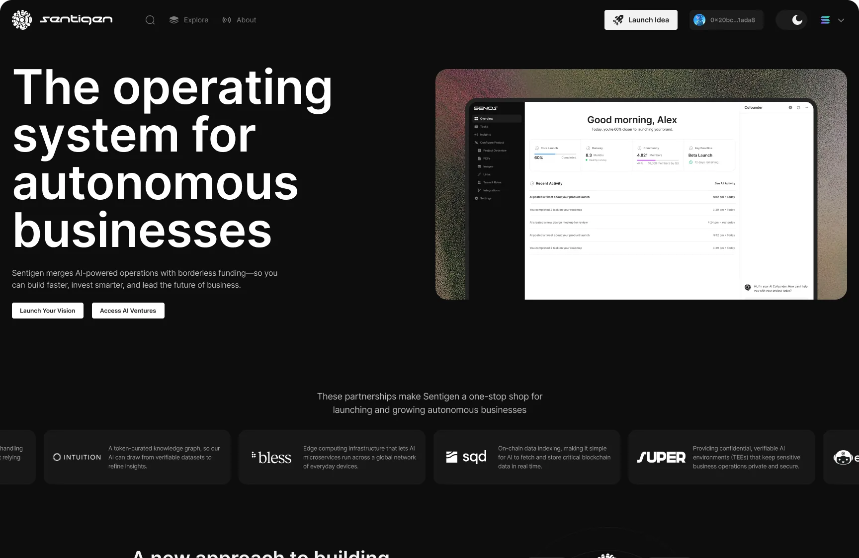 Sentigen home page hero