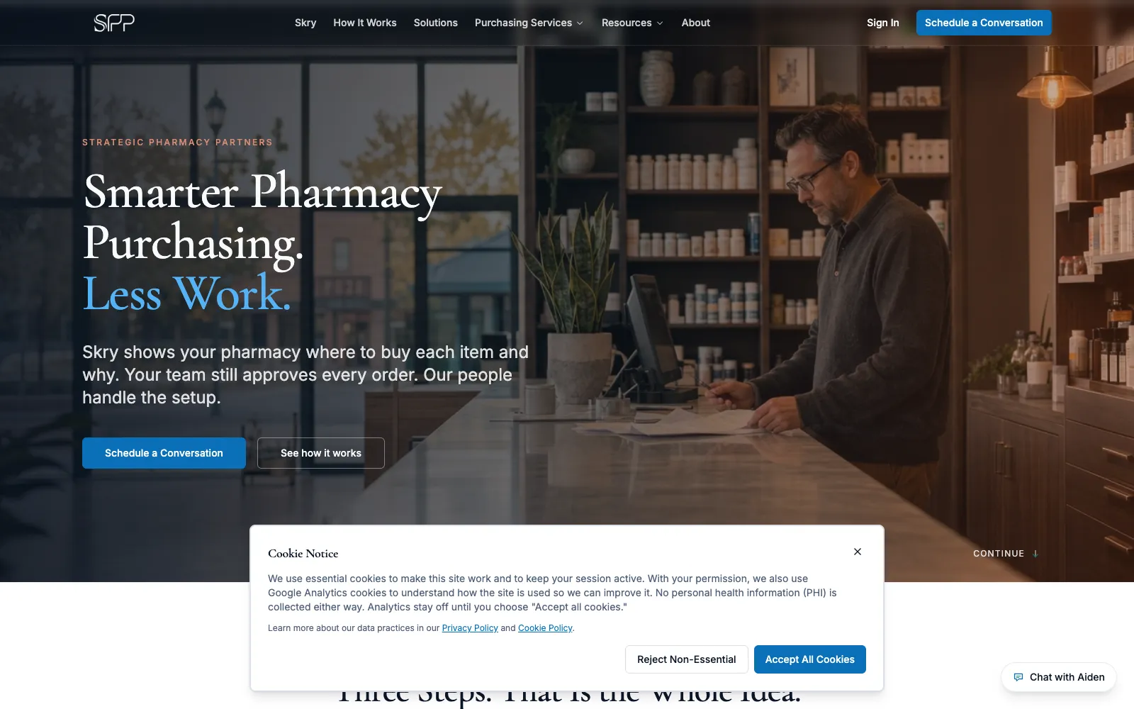 Strategic Pharmacy Partners homepage