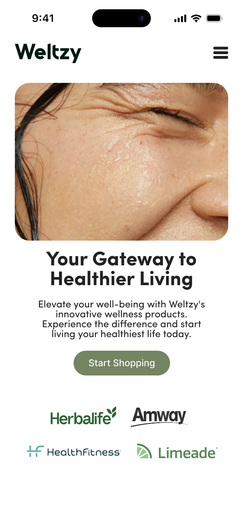 Mobile landing page